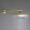 Kibi Cube 16 Wall Mounted Shower Arm - Brushed Gold SA1602BG - alternate 3